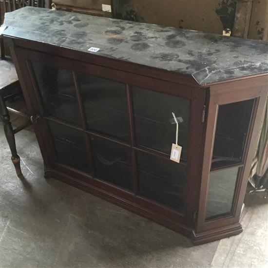 Dutch style walnut hanging cabinet